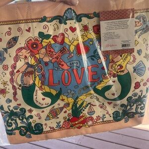 Colorful Mermaid Tom Clancy Brighton Canvas Tote Bag